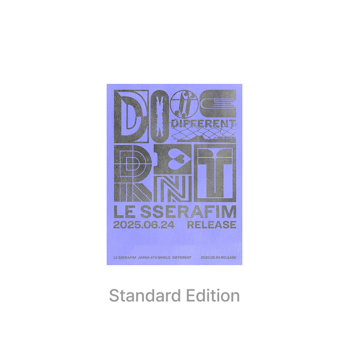 スペシャル特典 SSERAFIM- LE Pre-Order] JAPAN 'DIFFERENT Single 4th K-POP/アジア