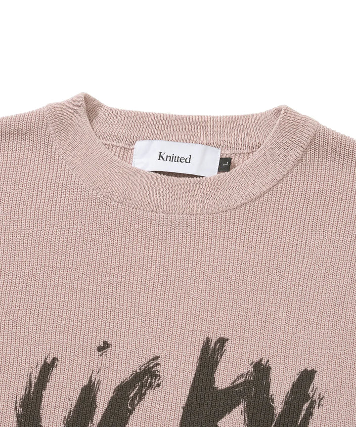 **QWER -Siyeon Cool Ever Clover Round Knitwear PINK