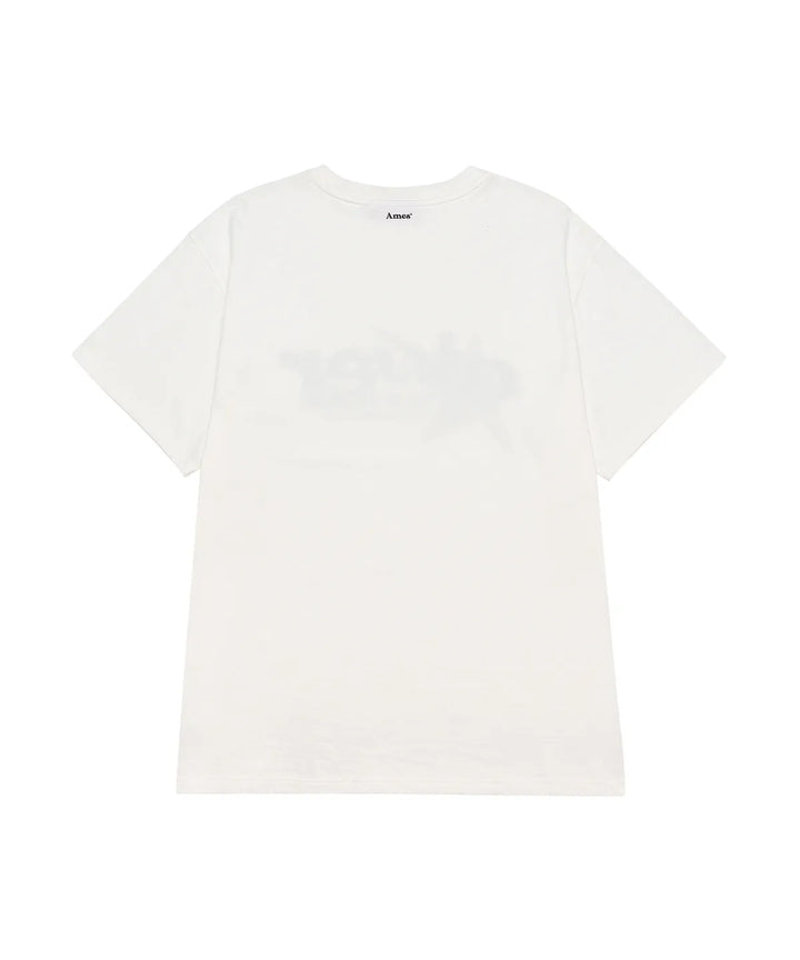 **QWER -Ames-Worldwide QWER VINTAGE STAR TEE WHITE