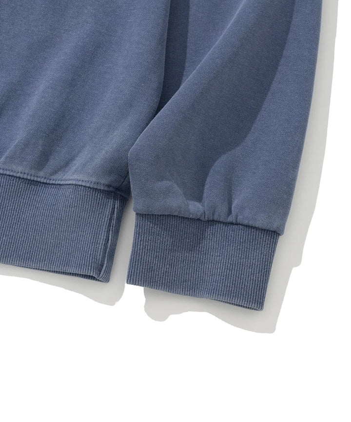 **QWER -Siyeon Pigment Let's Love Sweatshirt WASHING BLUE