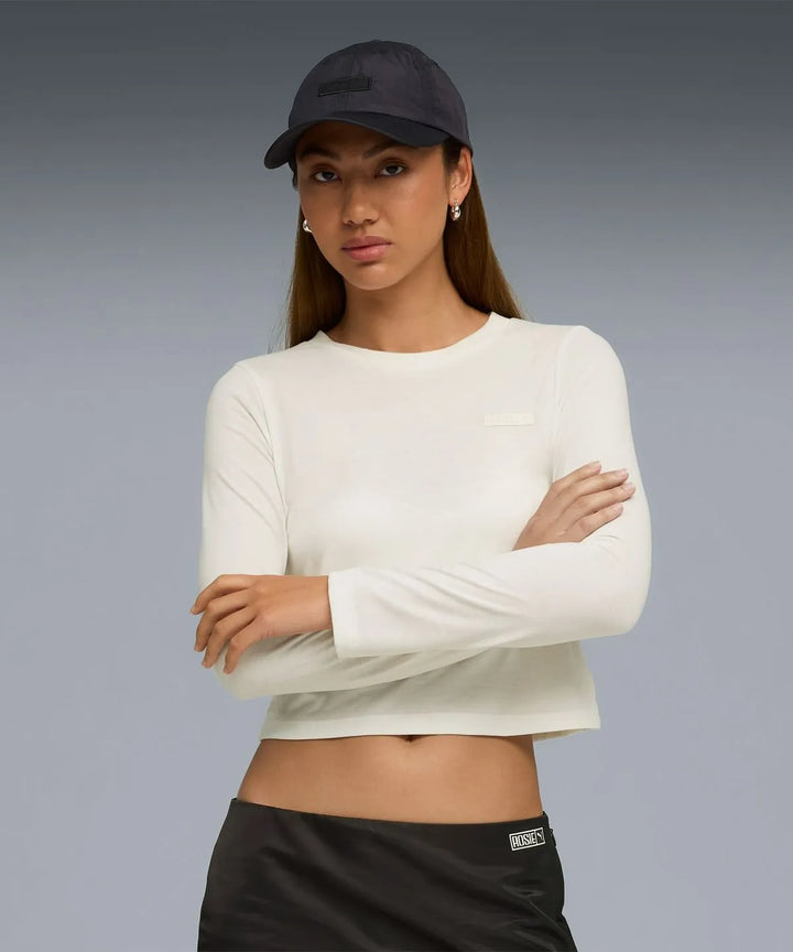 ** ROSE X PUMA - Puma x Rose Slim Long Sleeve T-Shirt - Warm White / 633805-77