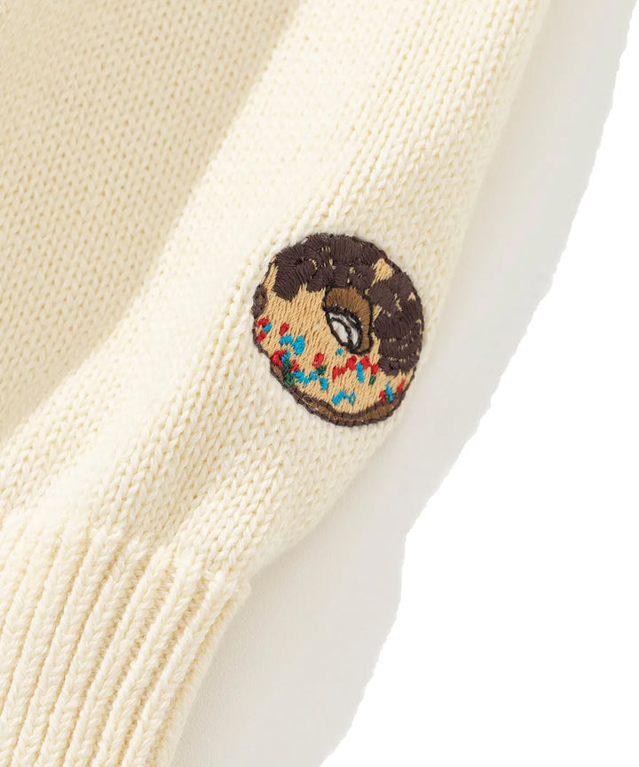 **QWER -Siyeon Let's love donut round knit IVORY