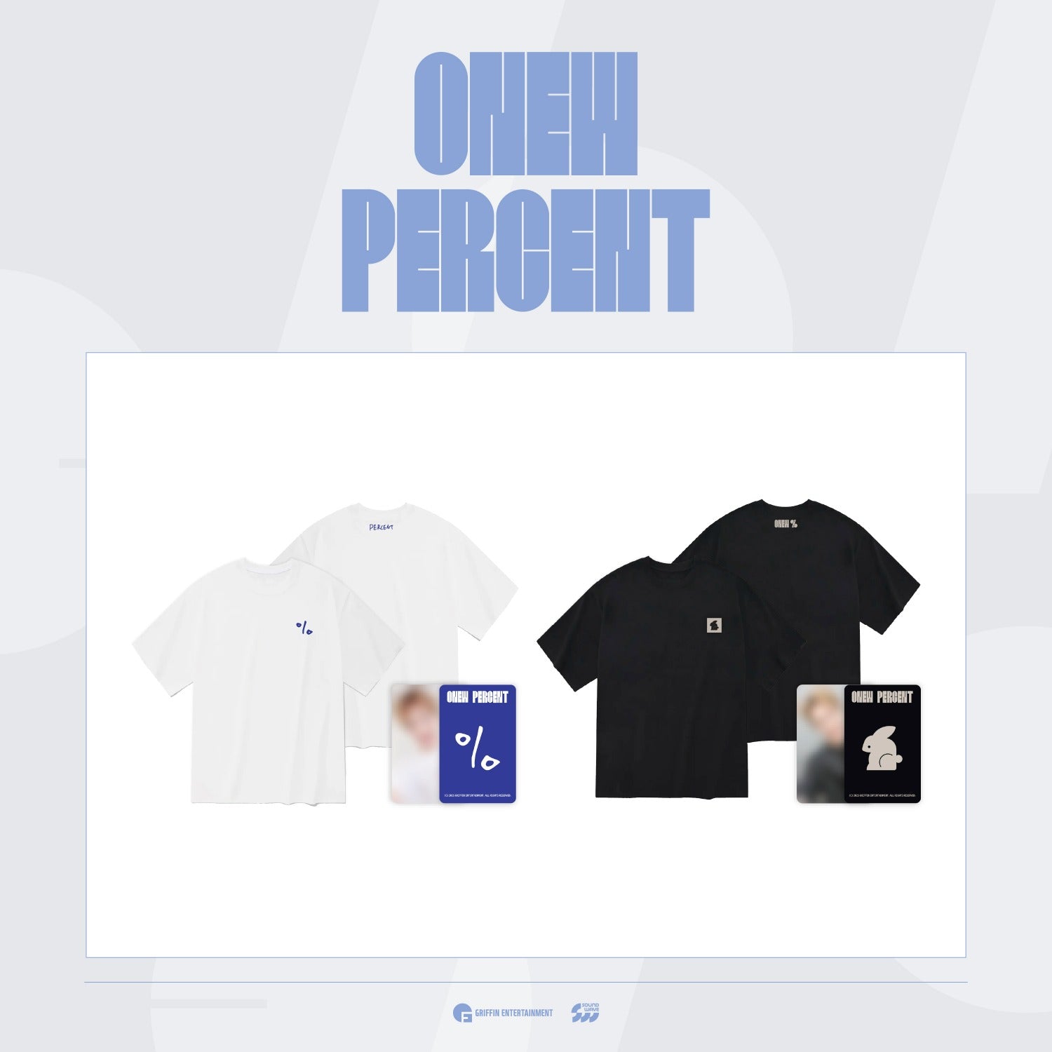 ONEW オニュ PERCENT POPUP Tシャツ ブラック トレカ付き Pre-Order] ONEW - Pop-Up 