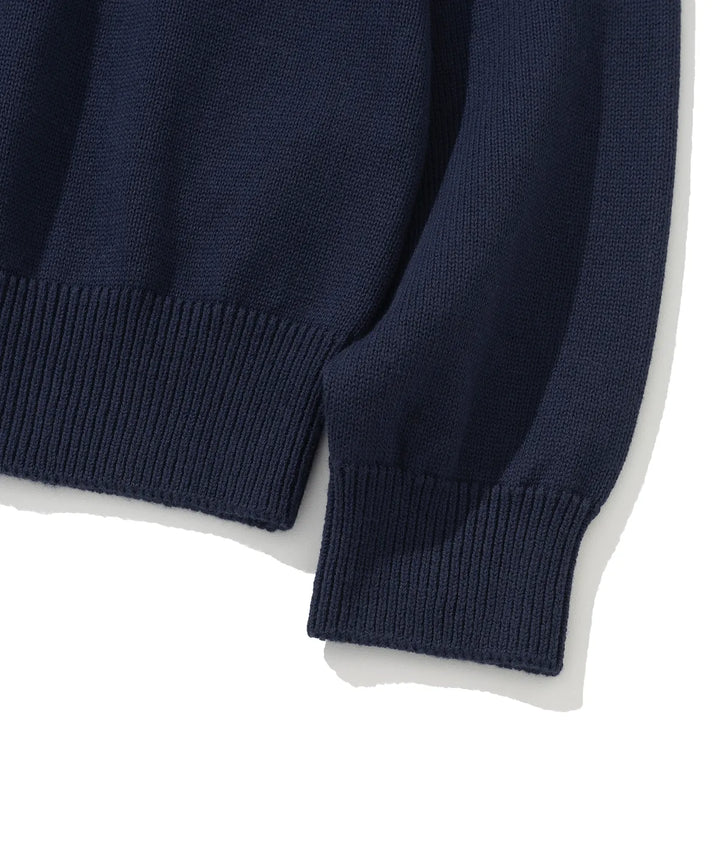 **QWER -Siyeon Let's love donut round knit NAVY