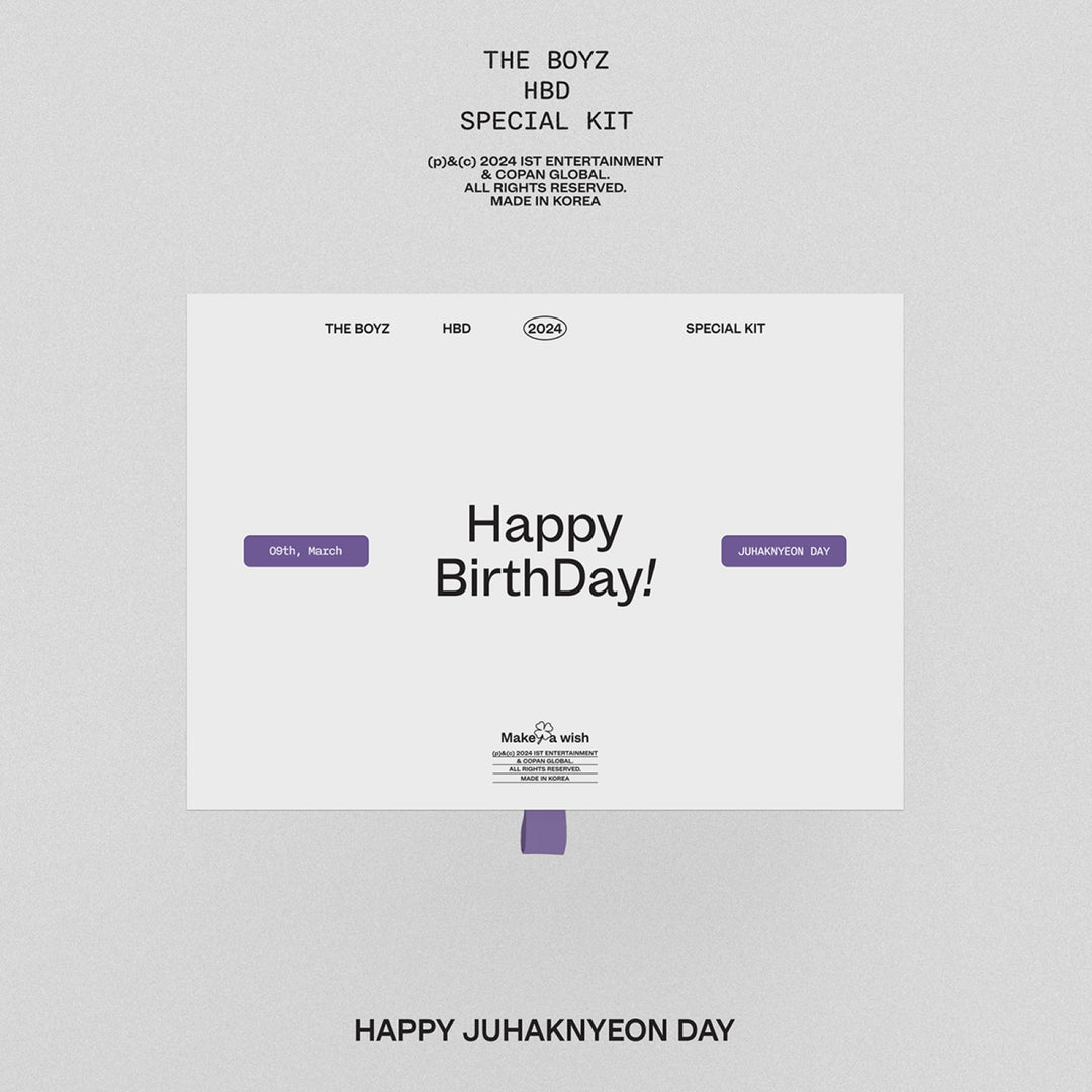 JuHaknYeon (of The Boyz) - THE BOYZ HBD JUHAKNYEON SPECIAL KIT + Withmuu Pre-Order Benefit - HALLYUSUPERSTORE