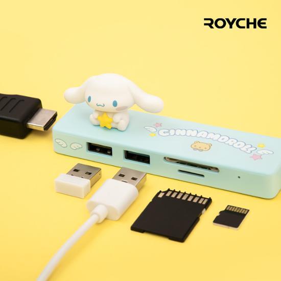 ** Royce Sanrio Characters C Type USB SDTF Multi Hub