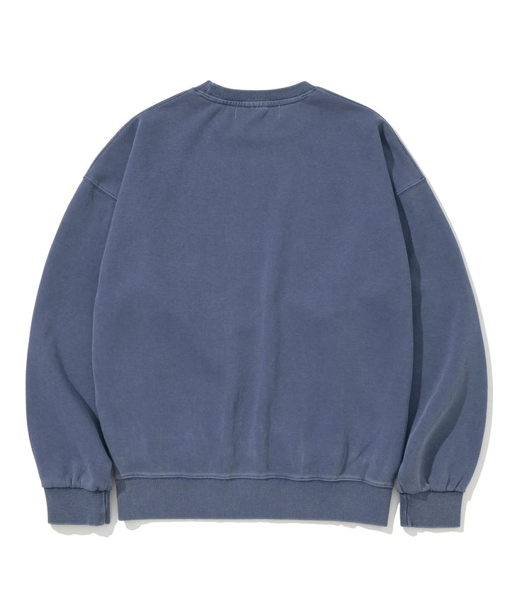 **QWER -Siyeon Pigment Let's Love Sweatshirt WASHING BLUE