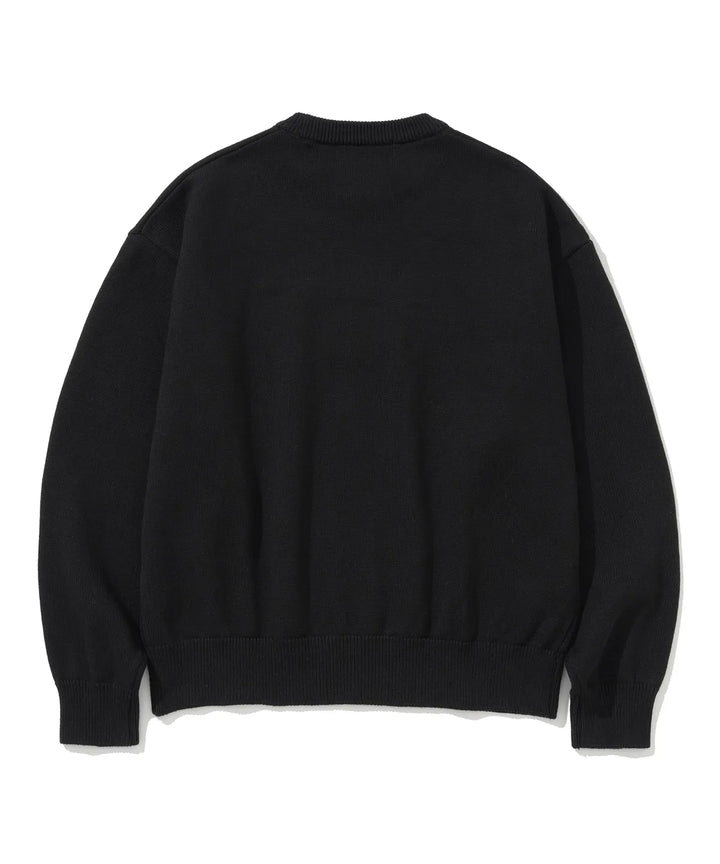 **QWER -Siyeon Let's love donut round knit BLACK