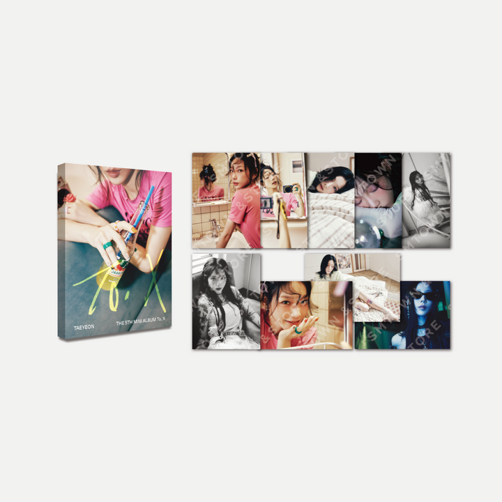 TaeYeon - To. X Official MD (4x6 Photo Set, Postcard Set, Postcard + Hologram Photocard Set) - HALLYUSUPERSTORE