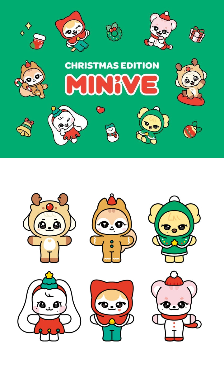 IVE - Minive Christmas Plush Doll (Choose Member) - HALLYUSUPERSTORE