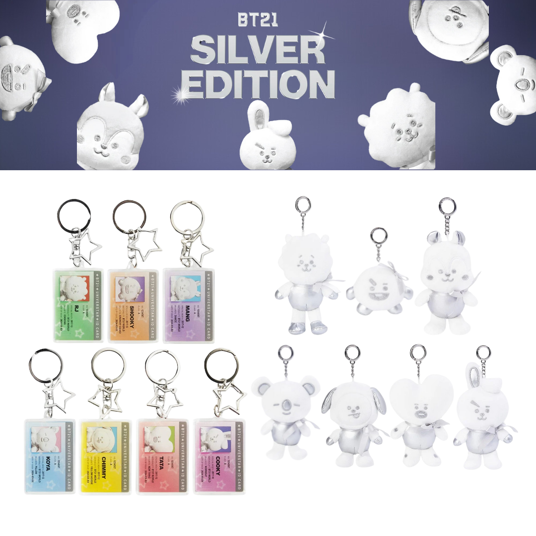 Pre-Order] BT21 - Line Friends BT21 Silver Edition (ID Card