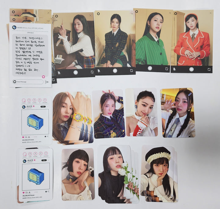 ALICE "Show Down" - Official Photocard, Message Card - HALLYUSUPERSTORE