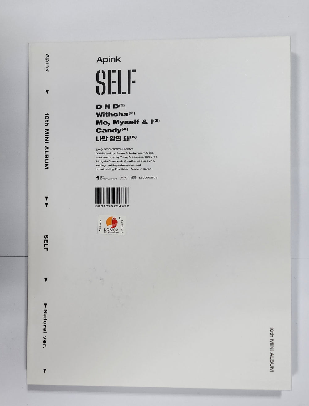 Apink "SELF" 10th Mini Album - Hand Autographed(Signed) Album - HALLYUSUPERSTORE