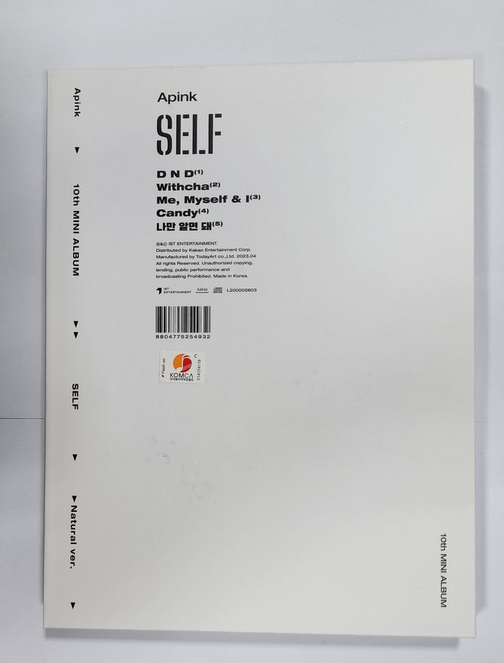 Apink "SELF" 10th Mini Album - Hand Autographed(Signed) Album - HALLYUSUPERSTORE