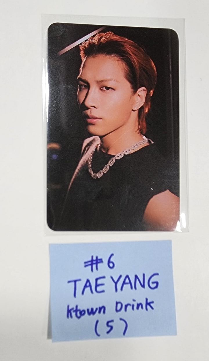 TAEYANG "Down to Earth" - Ktown4U Lucky Draw Event, Drink Event Photocard - HALLYUSUPERSTORE