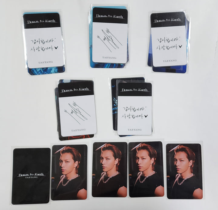 TAEYANG "Down to Earth" - Ktown4U Lucky Draw Event, Drink Event Photocard - HALLYUSUPERSTORE