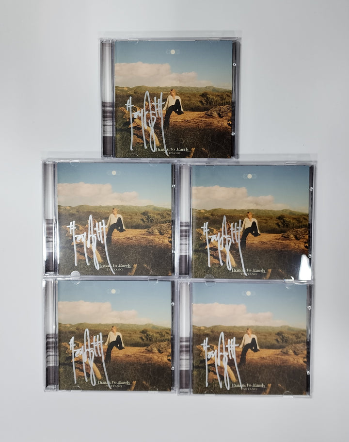 TAEYANG "Down to Earth" - Hand Autographed(Signed) Promo Album - HALLYUSUPERSTORE