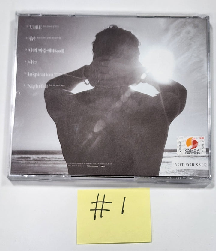 TAEYANG "Down to Earth" - Hand Autographed(Signed) Promo Album - HALLYUSUPERSTORE