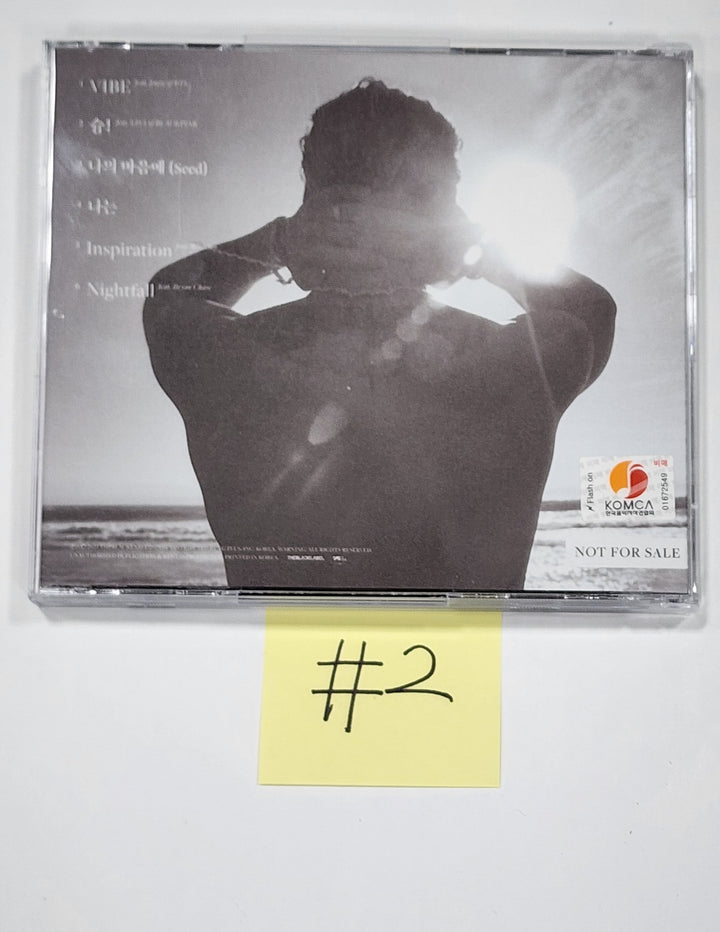 TAEYANG "Down to Earth" - Hand Autographed(Signed) Promo Album - HALLYUSUPERSTORE
