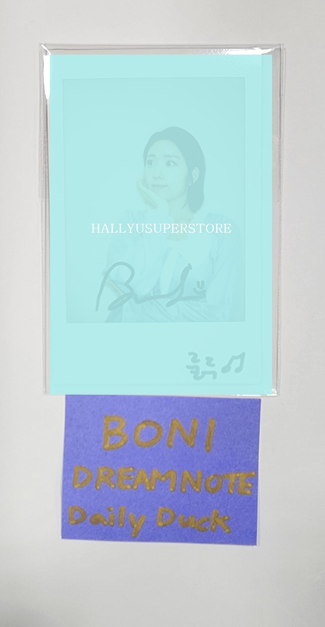 BONI (Of Dream Note) - Hand Autographed(Signed) Polaroid - HALLYUSUPERSTORE