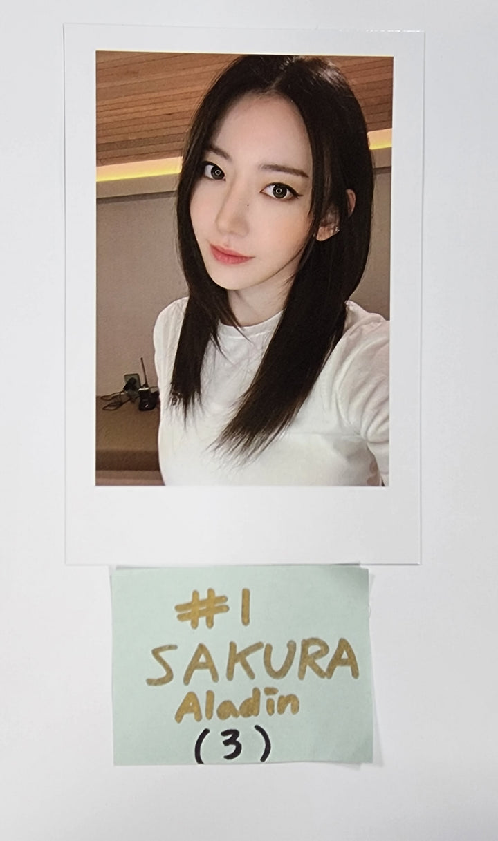 LE SSERAFIM "UNFORGIVEN" - Aladin Pre-Order Benefit Polaroid Type Big Photocard - HALLYUSUPERSTORE