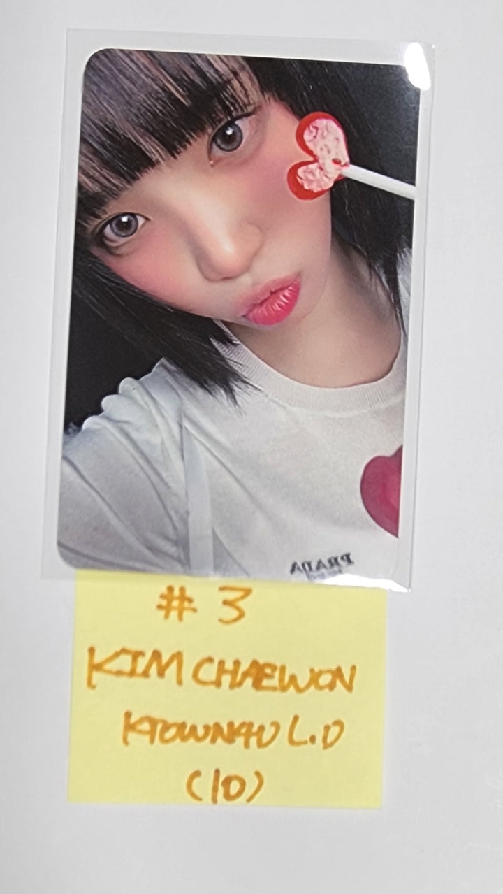 LE SSERAFIM "UNFORGIVEN" - Ktown4U Lucky Draw Photocards, Drink Event Printed Photo - HALLYUSUPERSTORE