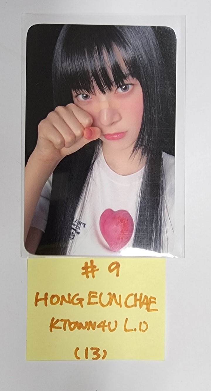 LE SSERAFIM "UNFORGIVEN" - Ktown4U Lucky Draw Photocards, Drink Event Printed Photo - HALLYUSUPERSTORE