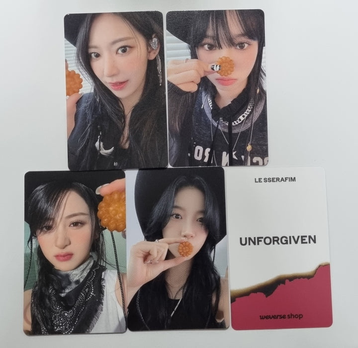 LE SSERAFIM "UNFORGIVEN" - Weverse Shop Fansign Event Photocard - HALLYUSUPERSTORE