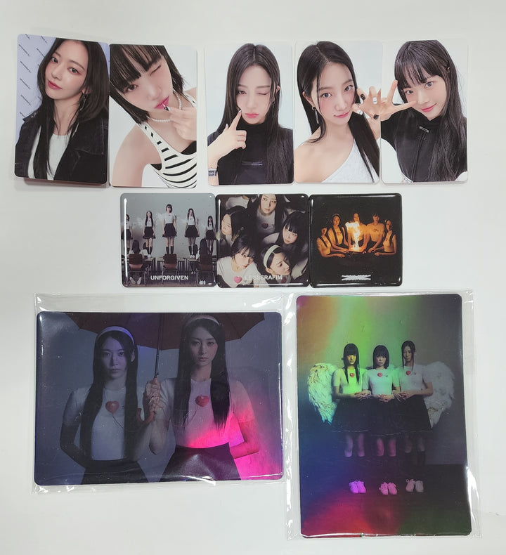 LE SSERAFIM "UNFORGIVEN" - Weverse Shop Pre-Order Benefit Photocard, Magnet Set, Photo Stand - HALLYUSUPERSTORE