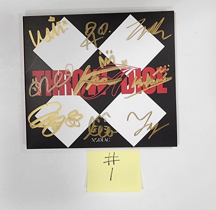 XODIAC "THROW A DICE" - Hand Autographed(Signed) Promo Album - HALLYUSUPERSTORE