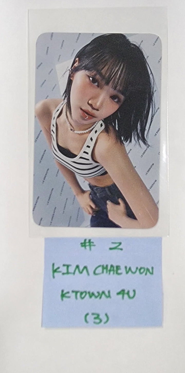 LE SSERAFIM "UNFORGIVEN" - Ktown4U Pre-Order Benefit Photocard & Transparent Slim PVC Photocard - HALLYUSUPERSTORE