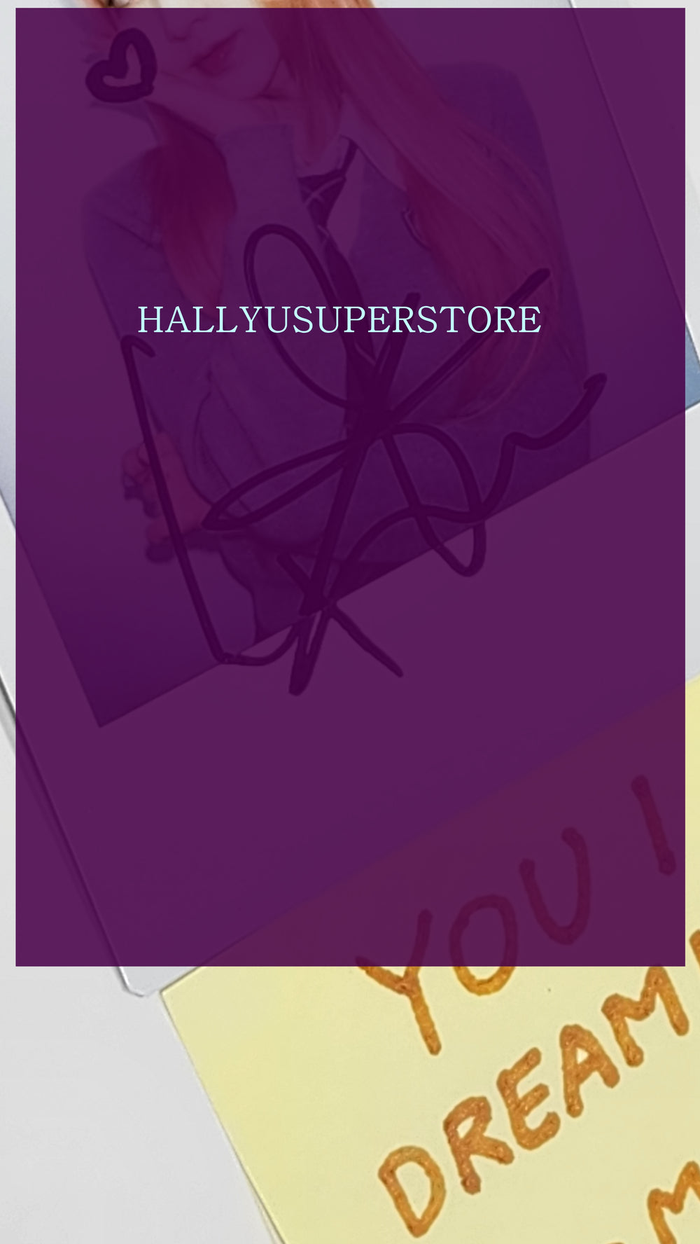 YOUI (Of Dream Note) - Hand Autographed(Signed) Polaroid - HALLYUSUPERSTORE