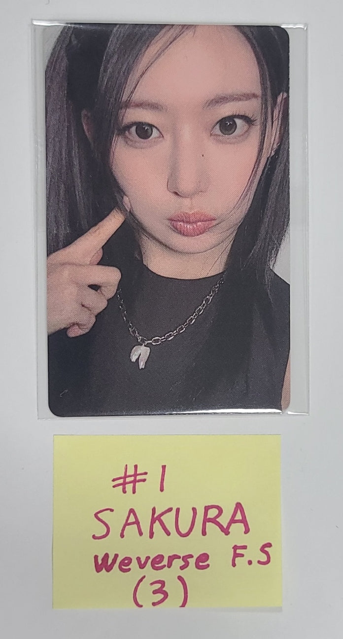 LE SSERAFIM "UNFORGIVEN" - Weverse Shop Fansign Event Photocard Round 2 - HALLYUSUPERSTORE