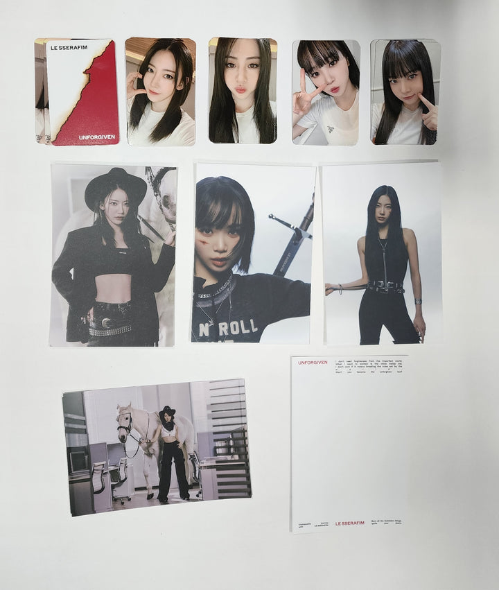 LE SSERAFIM "UNFORGIVEN" - Soundwave Lucky Draw Event Photocard & Postcard - HALLYUSUPERSTORE