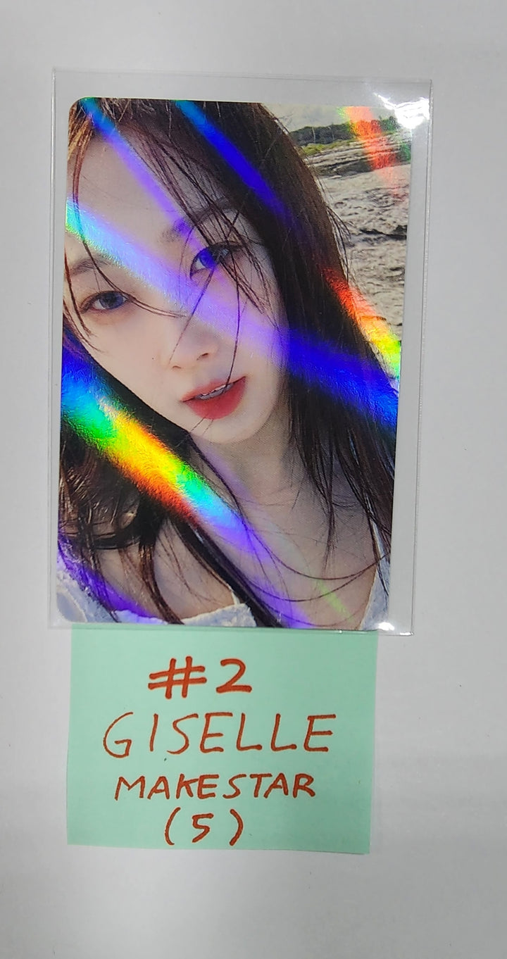 Aespa "MY WORLD" - Makestar Pre-Order Benefit Hologram Photocard - HALLYUSUPERSTORE