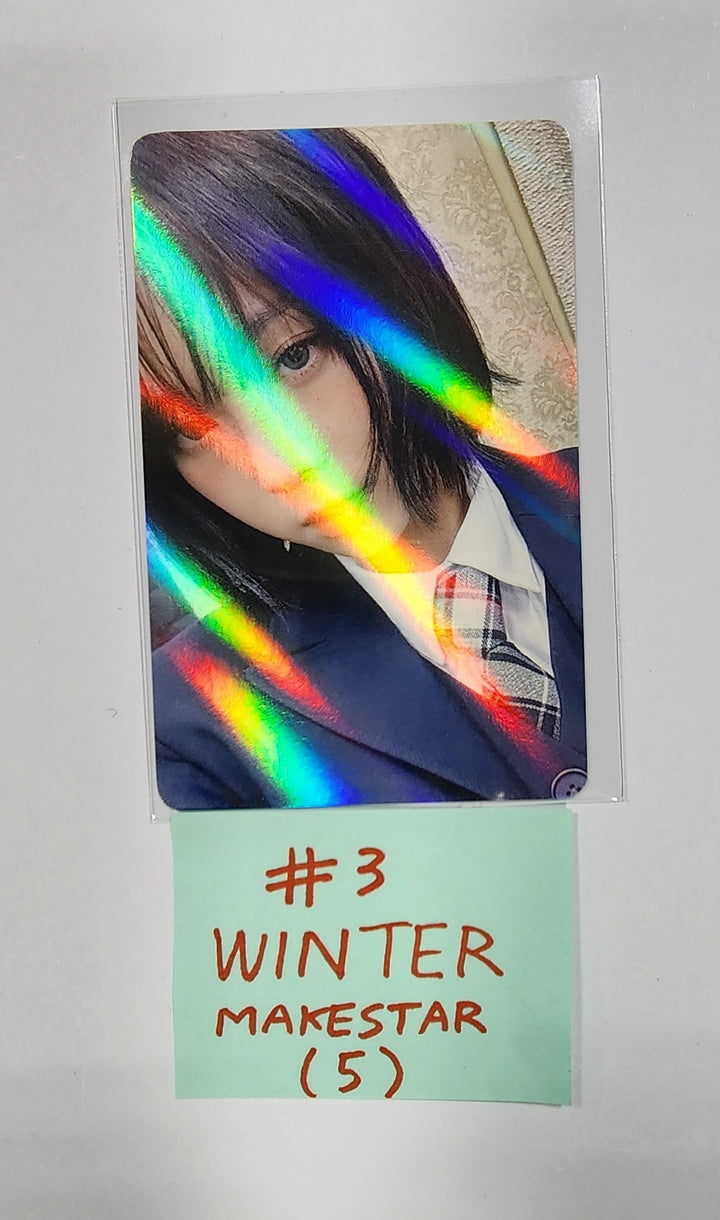 Aespa "MY WORLD" - Makestar Pre-Order Benefit Hologram Photocard - HALLYUSUPERSTORE