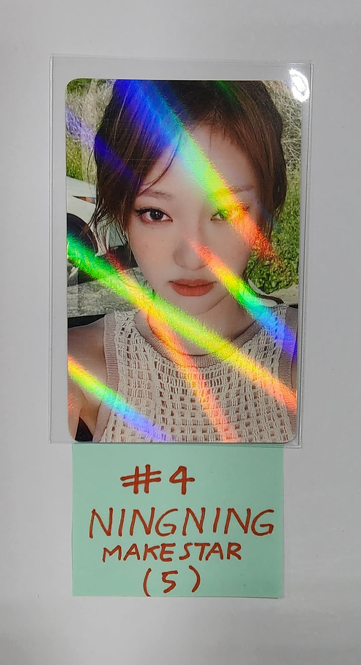 Aespa "MY WORLD" - Makestar Pre-Order Benefit Hologram Photocard - HALLYUSUPERSTORE