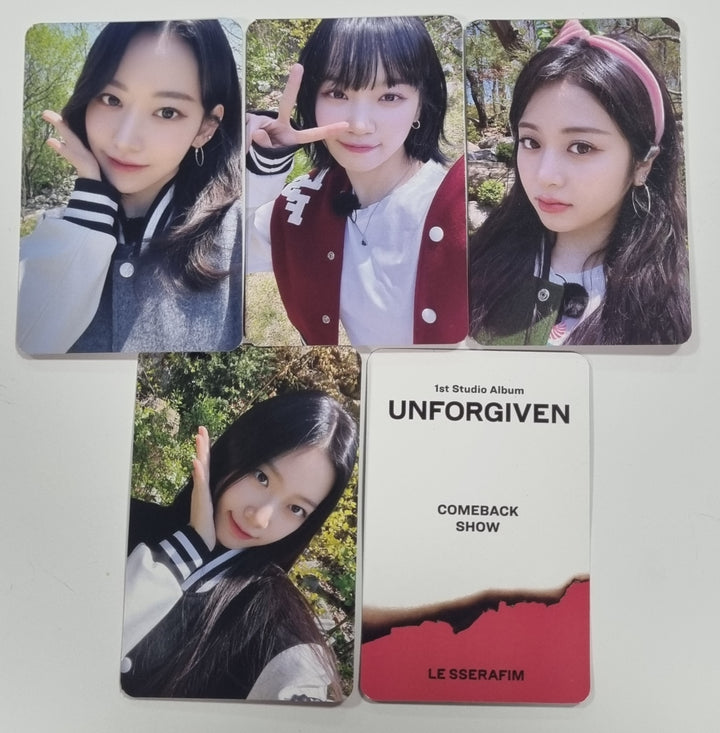 LE SSERAFIM "UNFORGIVEN" - Come Back Show Event Photocard - HALLYUSUPERSTORE
