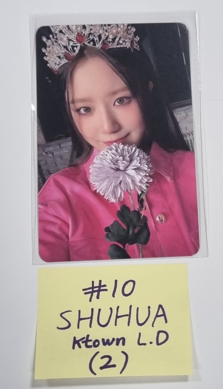 (g) I-DLE "I Feel" - Ktown4U Lucky Draw & Drink Event Photocard - HALLYUSUPERSTORE