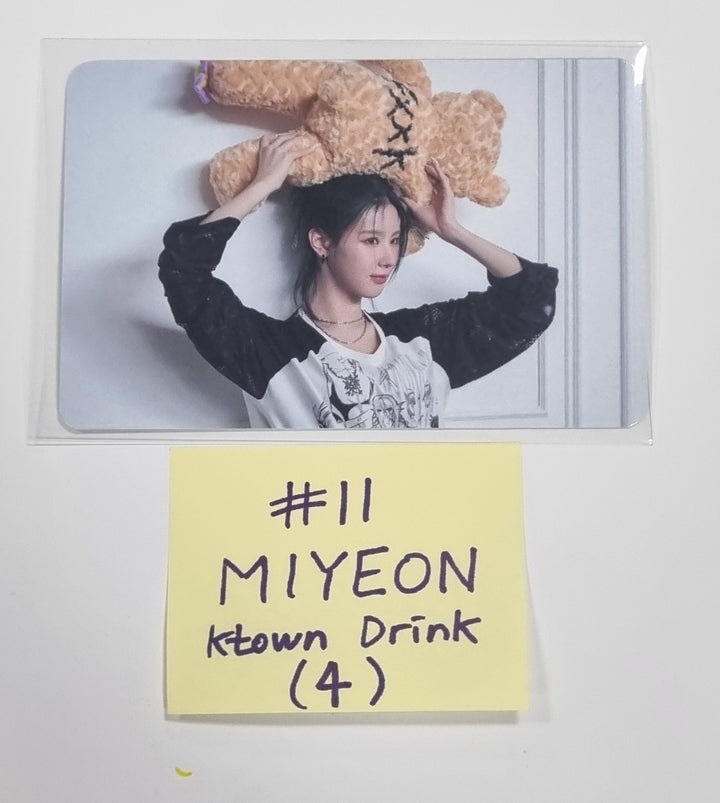 (g) I-DLE "I Feel" - Ktown4U Lucky Draw & Drink Event Photocard - HALLYUSUPERSTORE