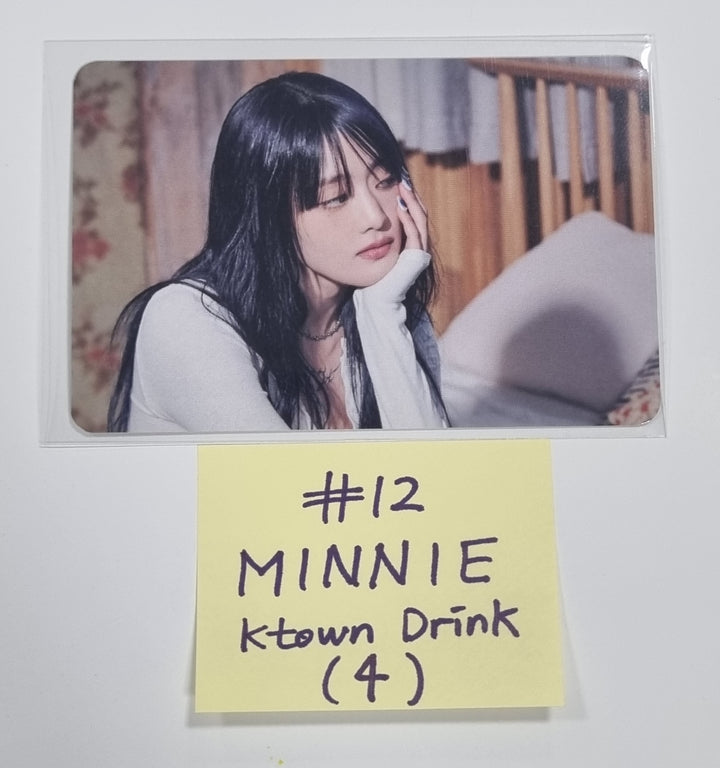 (g) I-DLE "I Feel" - Ktown4U Lucky Draw & Drink Event Photocard - HALLYUSUPERSTORE