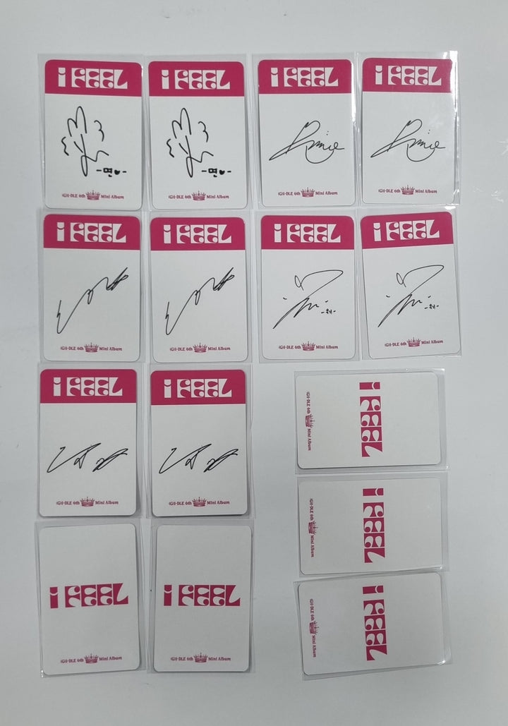 (g) I-DLE "I Feel" - Ktown4U Lucky Draw & Drink Event Photocard - HALLYUSUPERSTORE