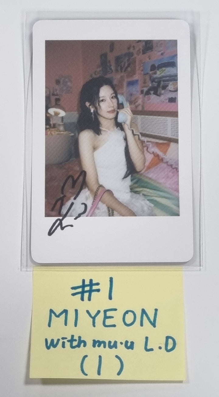 (g) I-DLE "I Feel" - Withmuu Lucky Draw (PVC) & Drink Event Photocard - HALLYUSUPERSTORE