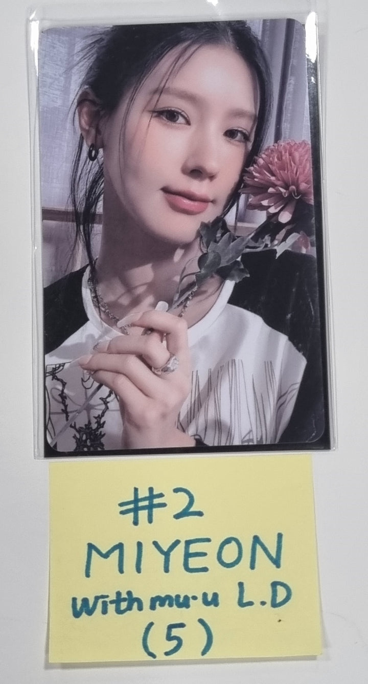 (g) I-DLE "I Feel" - Withmuu Lucky Draw (PVC) & Drink Event Photocard - HALLYUSUPERSTORE