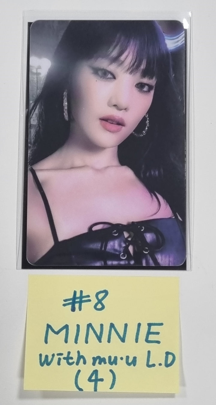 (g) I-DLE "I Feel" - Withmuu Lucky Draw (PVC) & Drink Event Photocard - HALLYUSUPERSTORE