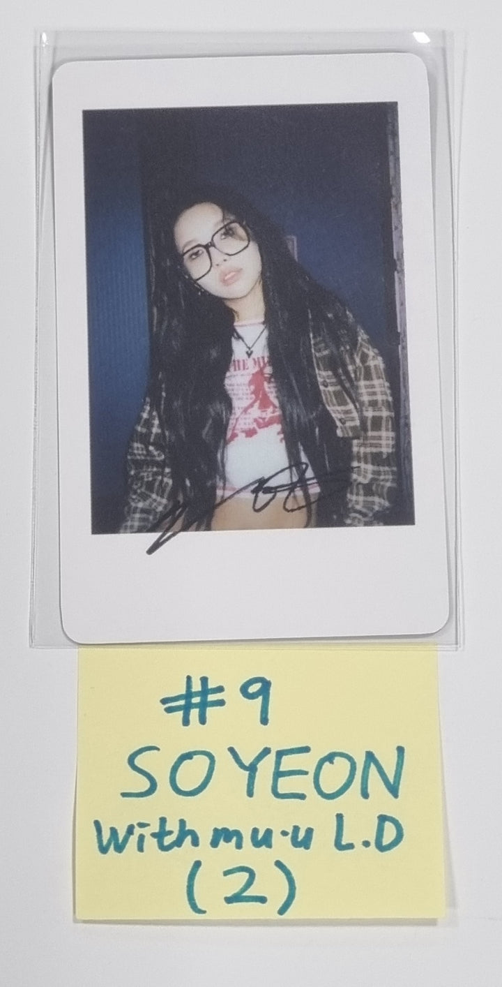 (g) I-DLE "I Feel" - Withmuu Lucky Draw (PVC) & Drink Event Photocard - HALLYUSUPERSTORE