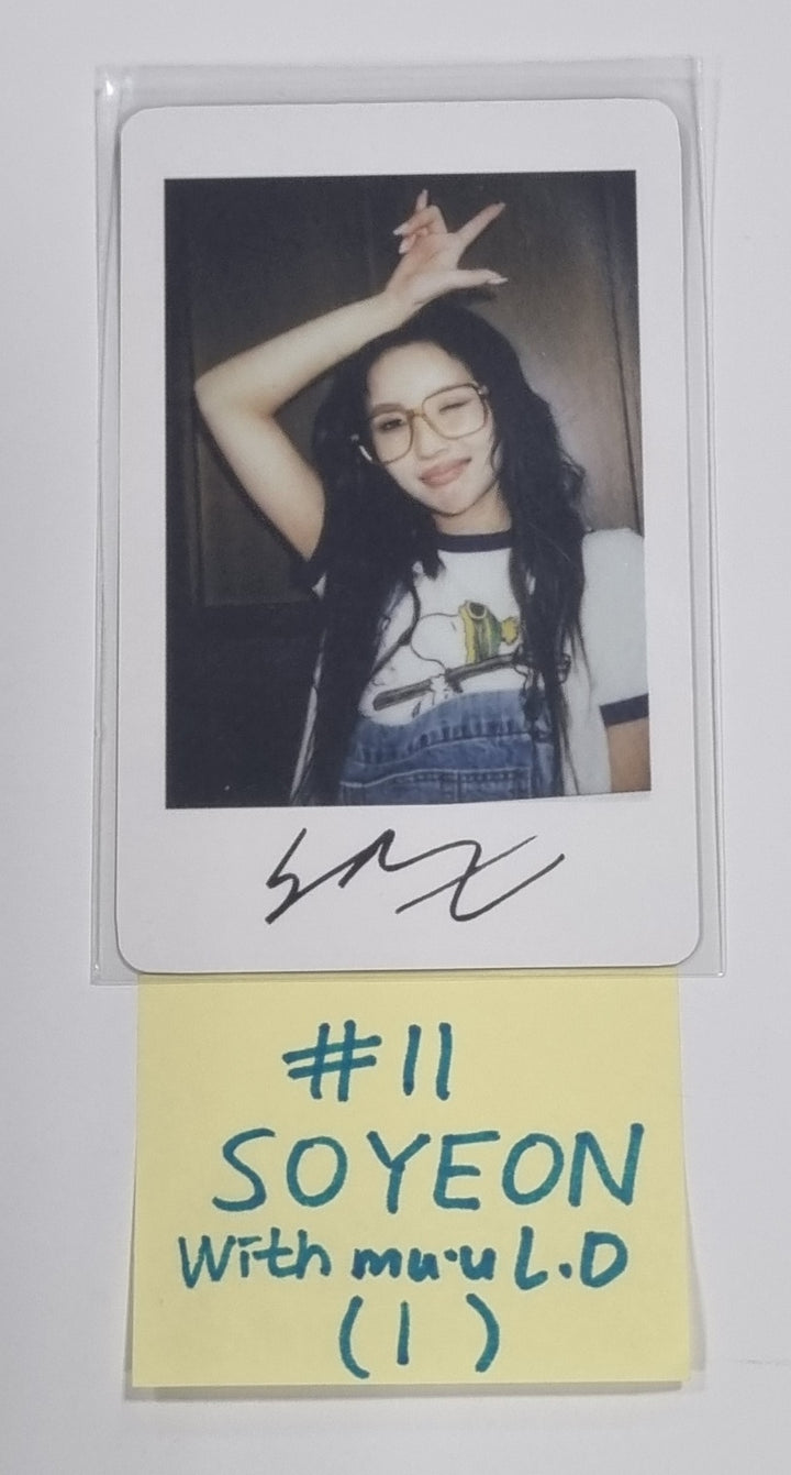(g) I-DLE "I Feel" - Withmuu Lucky Draw (PVC) & Drink Event Photocard - HALLYUSUPERSTORE