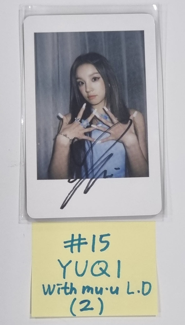 (g) I-DLE "I Feel" - Withmuu Lucky Draw (PVC) & Drink Event Photocard - HALLYUSUPERSTORE