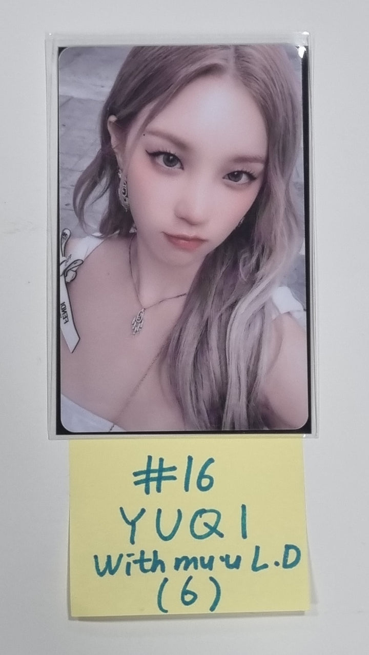 (g) I-DLE "I Feel" - Withmuu Lucky Draw (PVC) & Drink Event Photocard - HALLYUSUPERSTORE