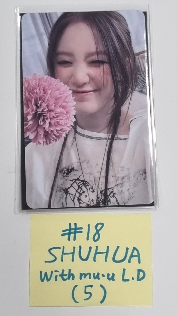 (g) I-DLE "I Feel" - Withmuu Lucky Draw (PVC) & Drink Event Photocard - HALLYUSUPERSTORE